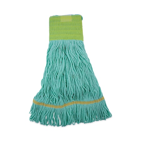 Boardwalk Medium Looped-End Wet Mop, Green, Cotton/Synthetic, PK12, BWK1200MCT BWK1200MCT